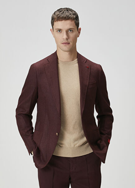 Bordo Yün Ceket