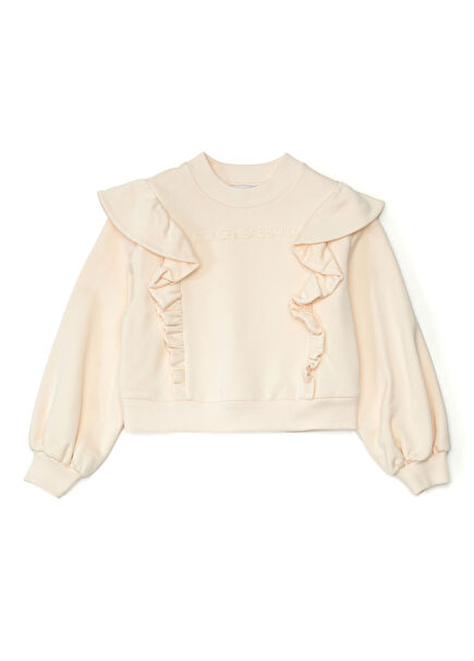 Pink Frilly Girls Sweatshirt