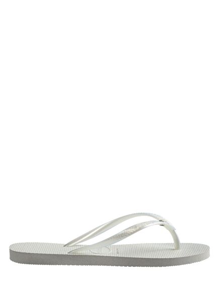 Slim Crystal White Women's Beach Slippers