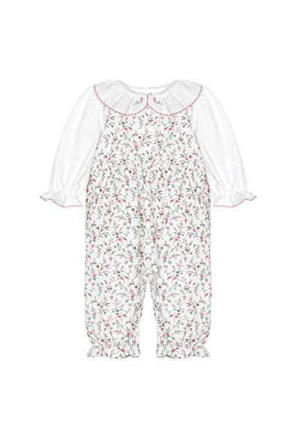 Botanic Liberty Pink Floral Baby Girl Jumpsuit