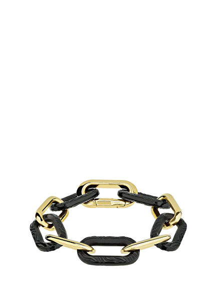 Empreinte Animale Yellow & Black 18 Ayar Altın Kaplama Zincir Kristal Unisex Bileklik