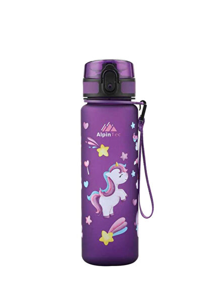 Unicorn Purple Tritan Children's Waterer Flask 500 ml
