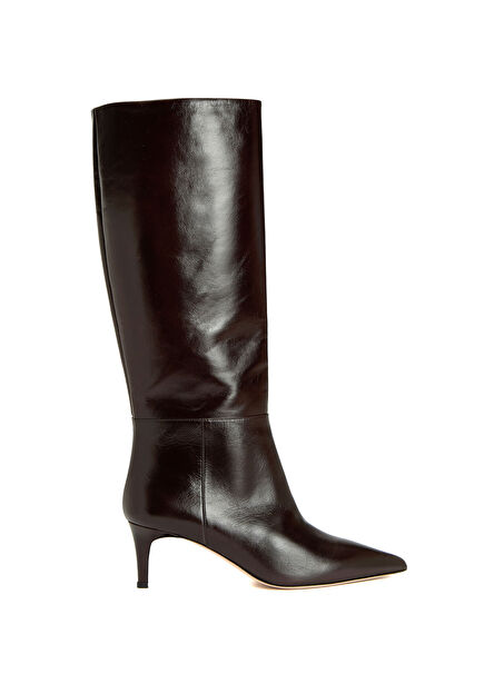 Kahverengi Kadın Deri Çizme