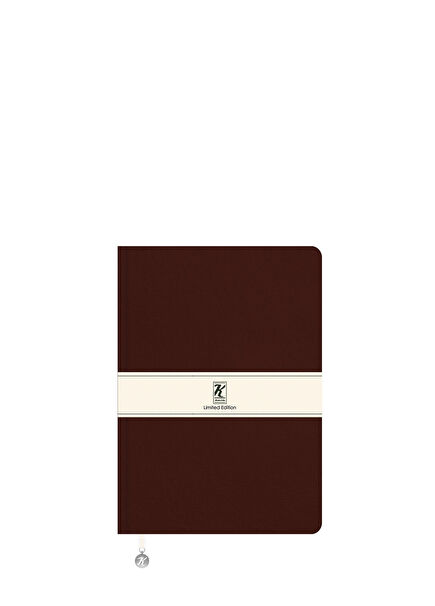 Limited Edition A5 Striped Notebook with Brown Thermo leather and Flexible Cover 