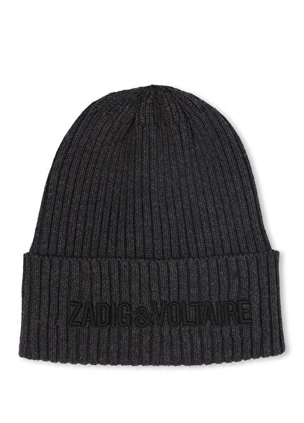 Koyu Gri Erkek Çocuk Bere