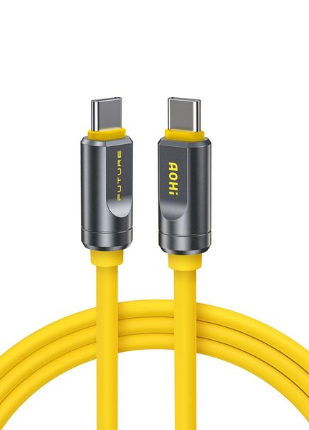 The Future Adonis Yellow Type-C to Type-C 2m PD 3.1 120Gbps 240W 8K Charging Data Cable