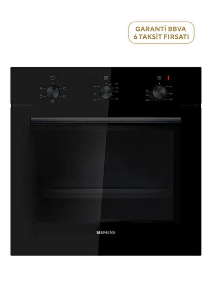 HB011FBA1T iQ100 Siyah Ankastre Fırın 60 x 60 cm