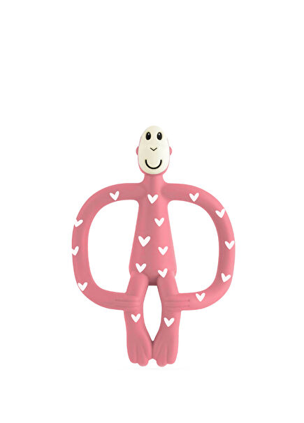 Monkey Heart Limited Edition Açık Pembe Silikon Diş Kaşıyıcı