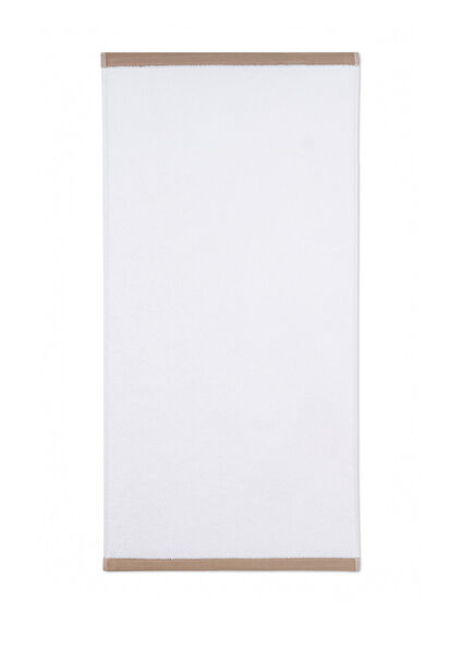 Vesta Bej Beyaz Organik Pamuk Havlu