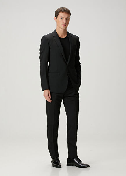 Martini Black Wool Suit