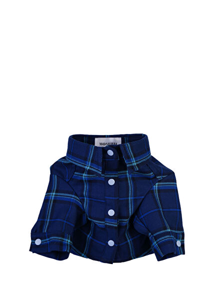 Eros Lacivert Kedi Gömleği