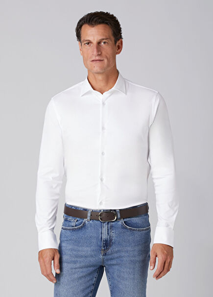 White Mercerized Shirt