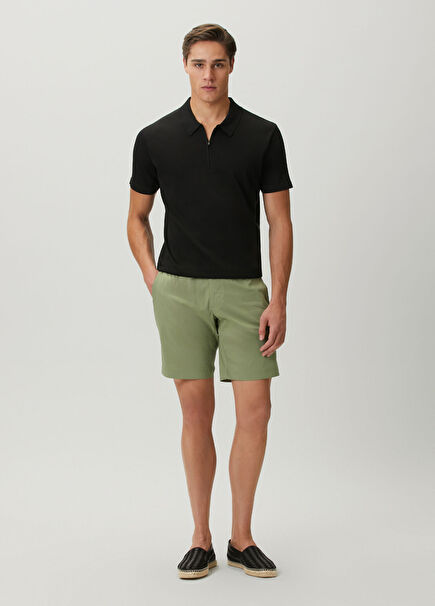 Regular Fit Ace II Yeşil Bermuda