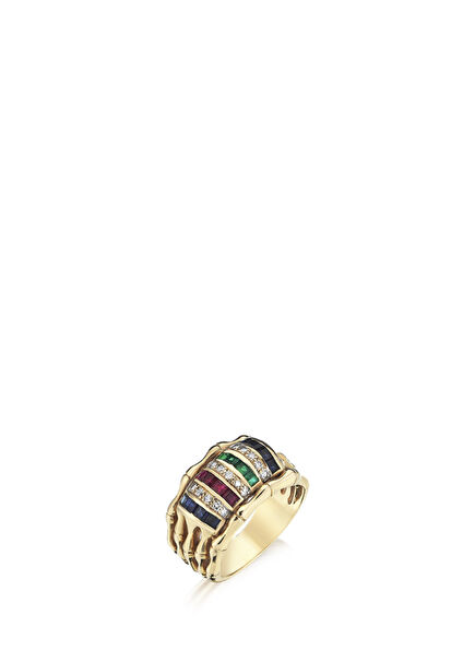 Gold Plated Silver Afife Ring