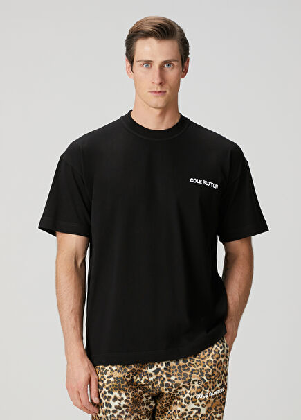Black Logo Printed T-Shirt