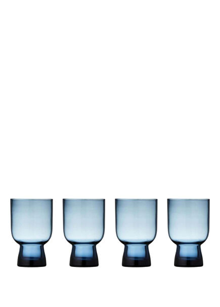 Sorrento Mavi Cam 4'lü Su Bardağı Seti