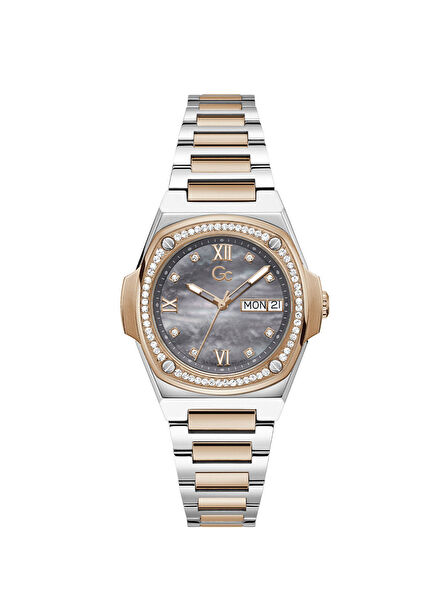 GCY98001L5MF Rose Gold Metallic Gray Women's Wristwatch