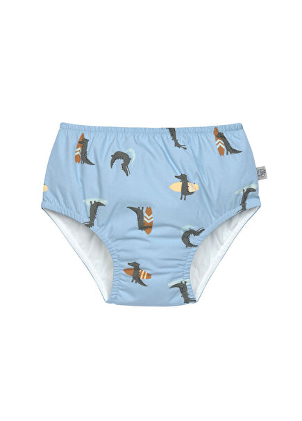 Crocodile Sky Blue UV Korumalı Erkek Bebek Mayo Bez 