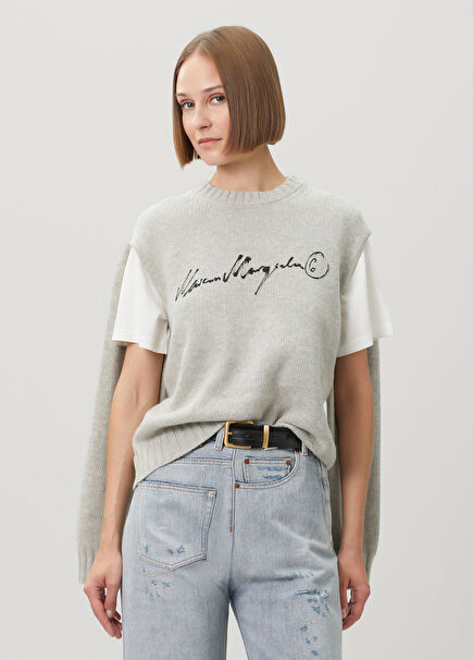 Gri Yün Sweatshirt