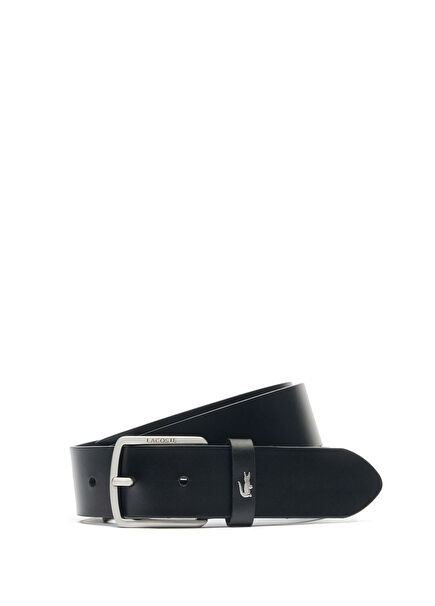 Elegance Siyah Deri Erkek Kemer