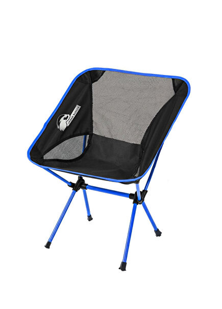Loki Çantalı Mavi Katlanır Kamp Sandalyesi