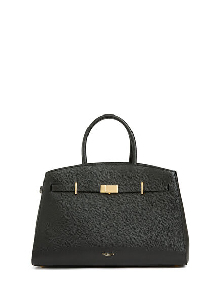 Hudson Midi Black Women's Leather Bag
