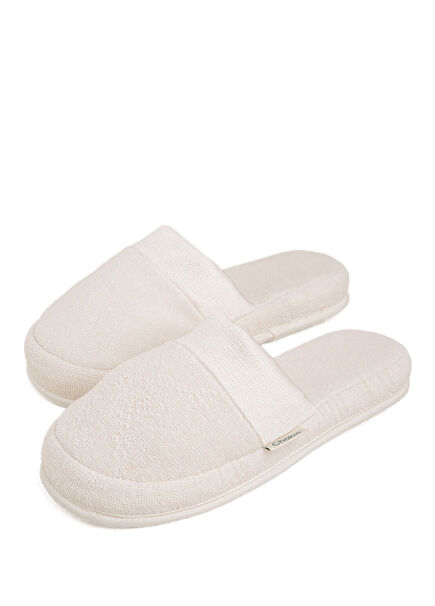 Floss Ekru Unisex Ev Terliği