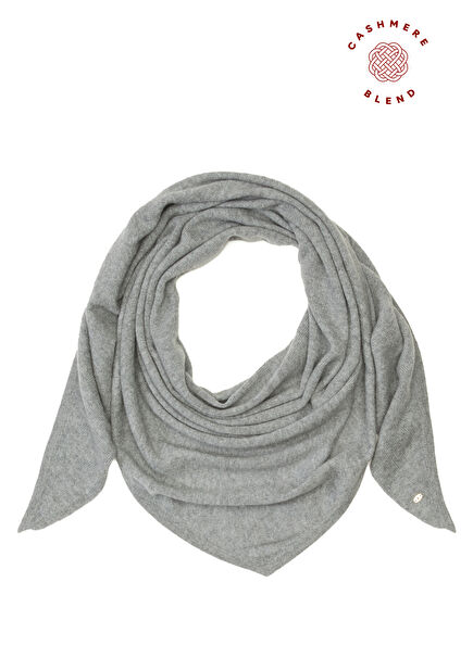 Grey Women's Cashmere Scarf