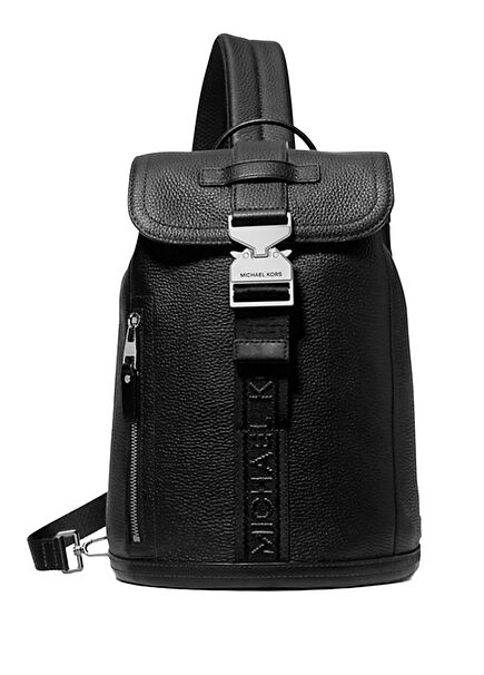 Hudson Black Men's Leather Backpack