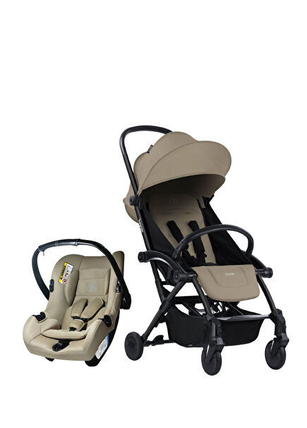 Connect 3 Black Sand Stroller Connect TRN Group 0+ Sand Baby Car Seat Set