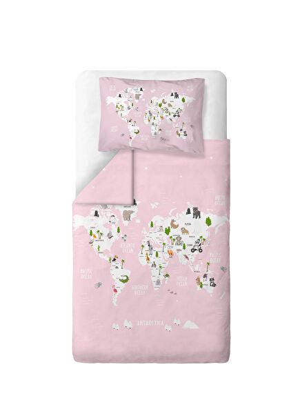 Organic Cotton Satin Single Kids Duvet Cover Set