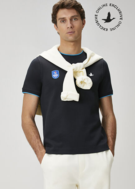 x Anadolu Efes Navy Blue Pique T-Shirt
