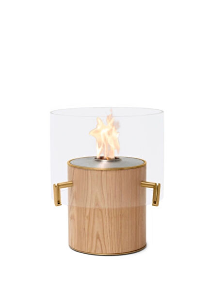 Pillar 3L Oak Fireplace