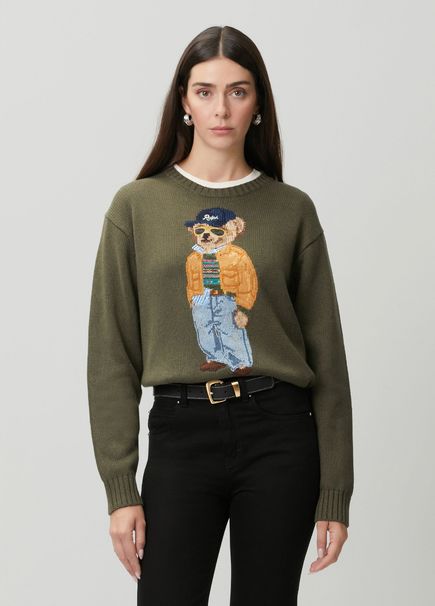 Polo Bear Koyu Yeşil Triko