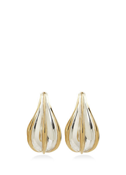 Drop Light Gold Women's Silver Earrings