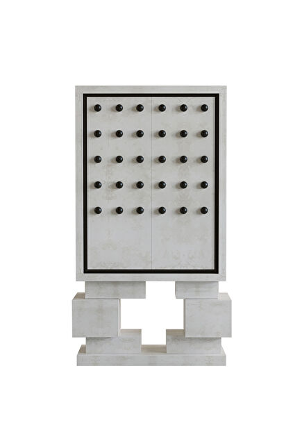 Sculpt Beyaz Lake Dolap Gardırop