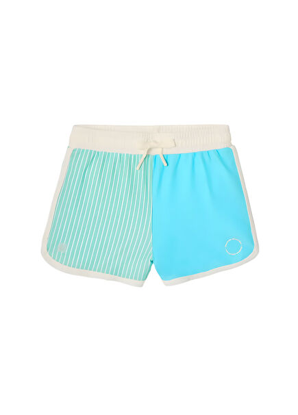 Blue Striped UV Protection Boys' Swim Shorts