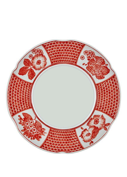 Coralina by Oscar de La Renta Orange Porcelain Cake Plate
