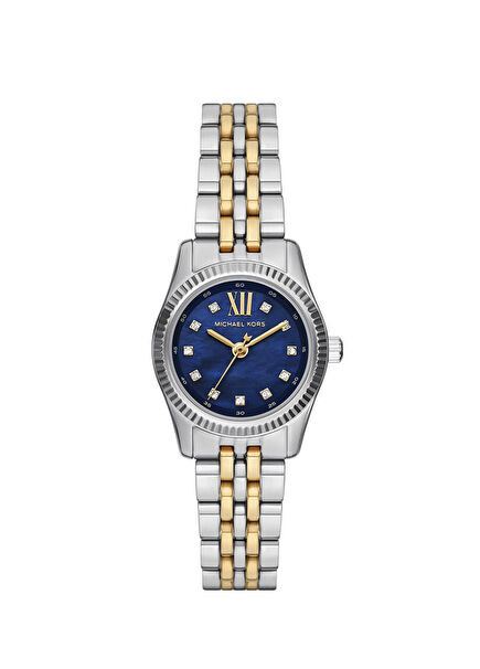 MK4865 Altın Rengi Metalik Gri Çelik Kadın Kol Saati