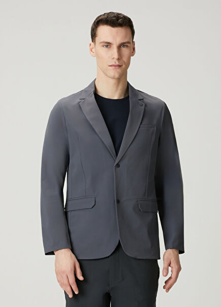 Comfy Koyu Gri Blazer