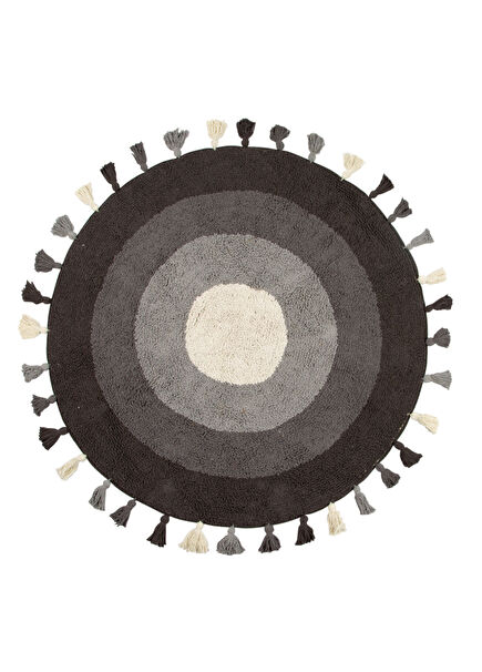 Laura Black Bath Mat 100x100 cm