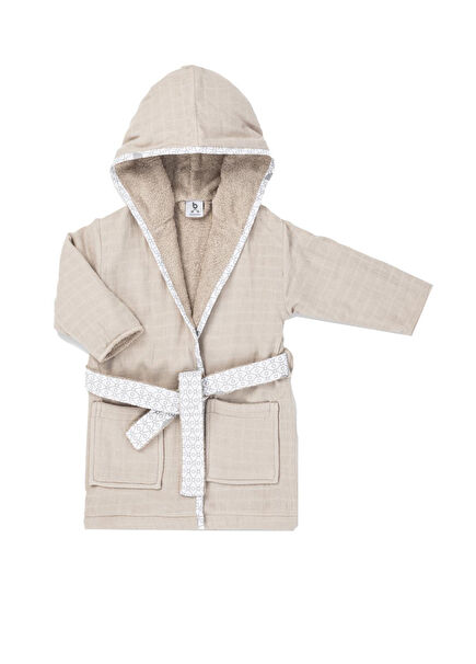 Hero Müslin ve Havlu Unisex Bebek Çocuk Bornozu