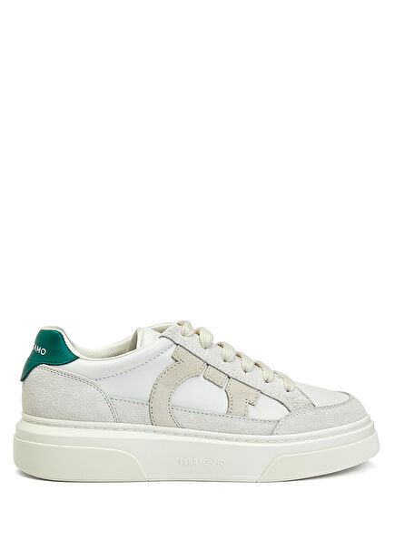 White Men's Leather Sneakers