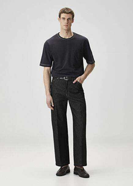 Koyu Gri Jean Pantolon