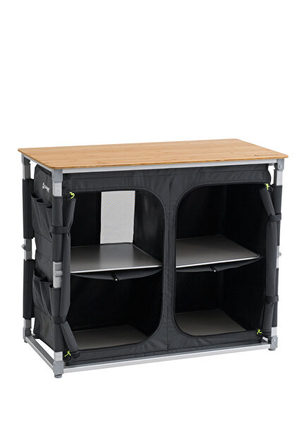 Padres XL Storage Unit Portable Camping Kitchen with Bamboo Table