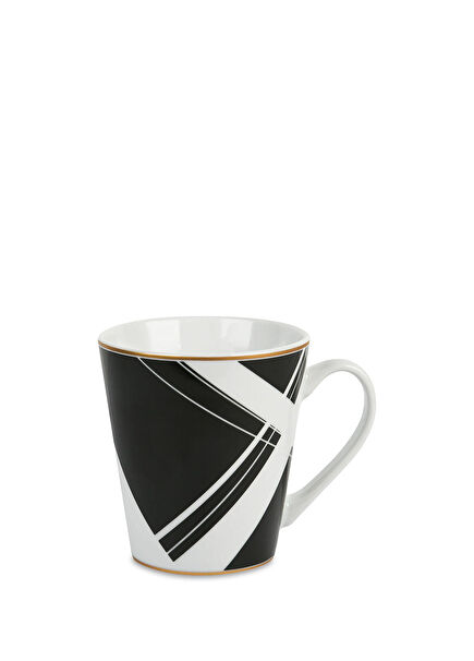 Optical No.1 Black Porcelain Mug