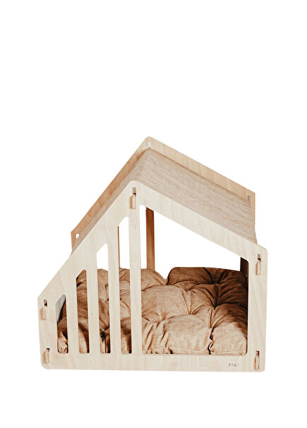 My Home Wooden Medium Cat and Dog House