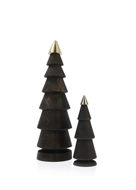 Fir Pine Detailed Wooden Christmas Tree Set