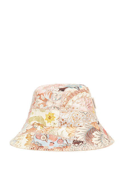 Çok Renkli Kadın Keten Bucket Şapka