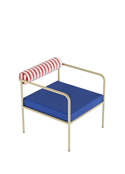 Zazi Pamuk Döşemeli Çok Renkli Berjer